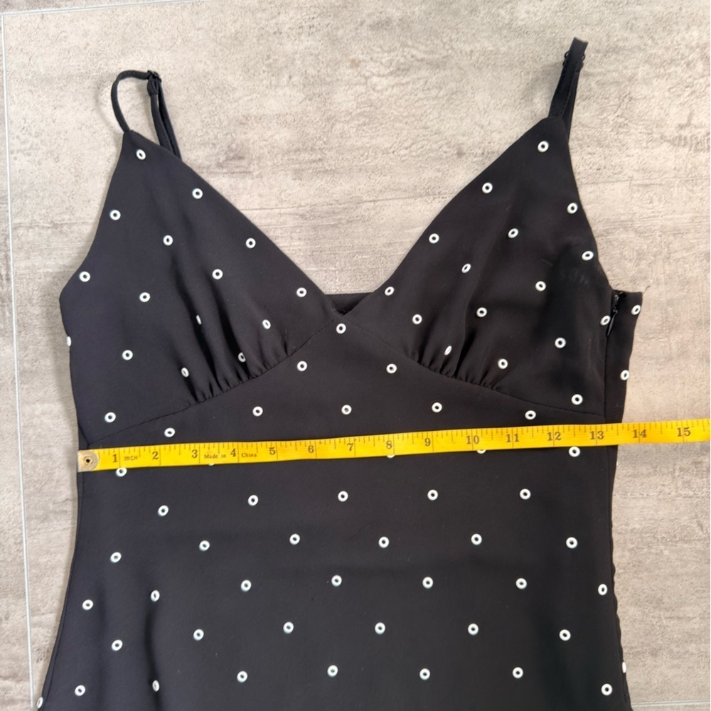 MICHAEL KORS Grommeted Georgette Black Slip Dress Sz XXS - Picture 11 of 13